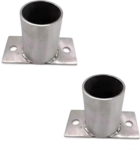 AVLLSO Pfostenschuh Post Fittings, Basisdeckung rund, Edelstahl Bodenflansch Ankerboden für Geländer, Veranda, Garten(2 Pcs,Dia 100mm(4.0in)) von AVLLSO
