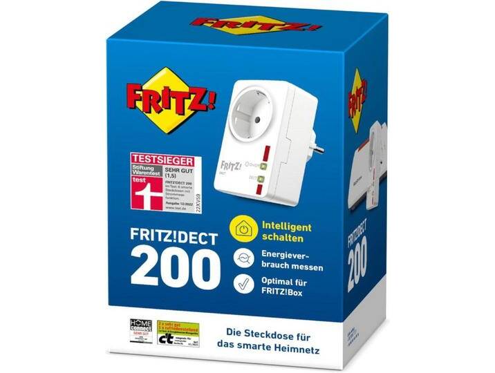 AVM Steckdose FRITZ!DECT 200 Smart Home intelligente Steckdose, Steuerung per PC, Notebook, FRITZ!Fon, Smartphone oder Tablet, weiß AVM Steckdose FRITZ!DECT 200 Smart Home intelligente Steckdose, Steuerung per PC, Notebook, FRITZ!Fon, Smartphone oder Tablet, weiß von AVM