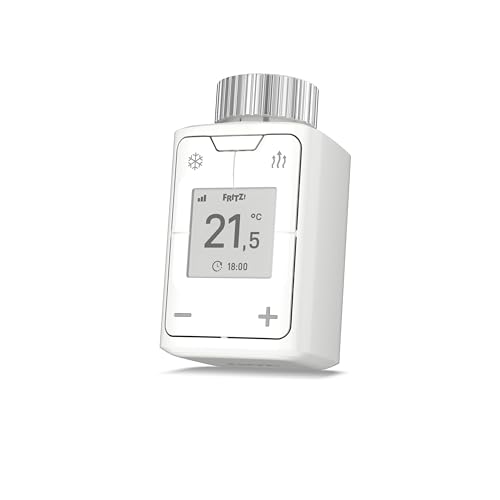 Fritz! Intelligenter Thermostat AVM DECT 302 für effizientes Heizen und optimalen Komfort in deinem Smart Home, funktioniert mit den gängigsten Heizkörpern und Einer Fritz!Box mit integrierter von AVM