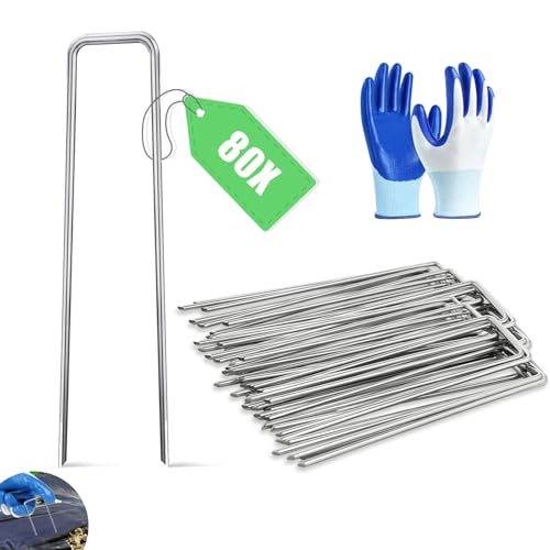 Garden Erdanker verzinkte & gehärtete Carbon Stahl Bodenanker Heringe-80pcs Garden Erdanker verzinkte & gehärtete Carbon Stahl Bodenanker Heringe-80pcs von AVOFOREST