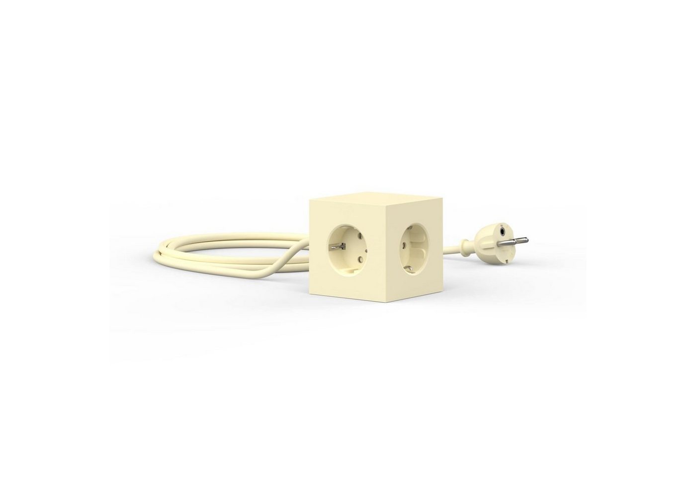 AVOLT Square 1 USB & Magnet Ice Yellow Mehrfachsteckdose 3-fach (USB-Anschlüsse, Kabellänge 1,8 m) von AVOLT