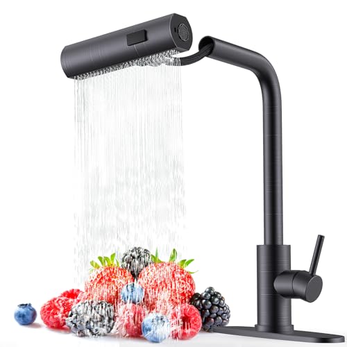 AVSIILE Küchenarmatur mit herausziehbarem Sprüher, ölgeriebener Bronze, Wasserfall-Touch, Einlochgriff, Edelstahl, Küchenspüle, kommerzielle moderne ausziehbare Sprüharmaturen für Küchenspülen AVSIILE Küchenarmatur mit herausziehbarem Sprüher, ölgeriebener Bronze, Wasserfall-Touch, Einlochgriff, Edelstahl, Küchenspüle, kommerzielle moderne ausziehbare Sprüharmaturen für Küchenspülen von AVSIILE