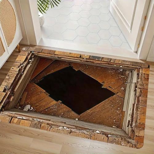 AVSMGP 3D-Teppich Mit Optischer Täuschung Fußmatte Für Den Eingangsbereich Weich rutschfest Und Leicht Zu Reinigen Teppiche Für Wohnkultur, Spielzimmer,Garten, Boden,L,80 * 120CM/2'7" × 3'11" AVSMGP 3D-Teppich Mit Optischer Täuschung Fußmatte Für Den Eingangsbereich Weich rutschfest Und Leicht Zu Reinigen Teppiche Für Wohnkultur, Spielzimmer,Garten, Boden,L,80 * 120CM/2'7" × 3'11" von AVSMGP