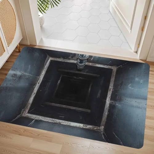 AVSMGP 3D-Teppich Mit Optischer Täuschung Fußmatte Für Den Eingangsbereich Weich rutschfest Und Leicht Zu Reinigen Teppiche Für Wohnkultur, Spielzimmer,Garten, Boden,O,60 * 90CM/ 2'0" × 2'11" AVSMGP 3D-Teppich Mit Optischer Täuschung Fußmatte Für Den Eingangsbereich Weich rutschfest Und Leicht Zu Reinigen Teppiche Für Wohnkultur, Spielzimmer,Garten, Boden,O,60 * 90CM/ 2'0" × 2'11" von AVSMGP