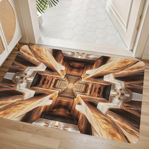 AVSMGP 3D-Teppich Mit Optischer Täuschung Fußmatte Für Den Eingangsbereich Weich rutschfest Und Leicht Zu Reinigen Teppiche Für Wohnkultur, Spielzimmer,Garten, Boden,P,80 * 120CM/2'7" × 3'11" von AVSMGP