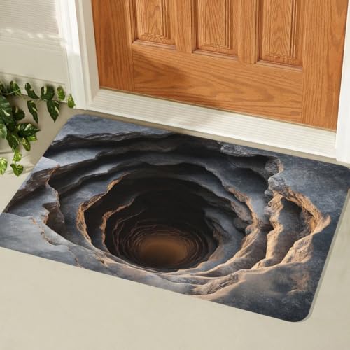 AVSMGP 3D-Teppich Mit Optischer Täuschung Fußmatte Für Den Eingangsbereich Weich rutschfest Und Leicht Zu Reinigen Teppiche Für Wohnkultur, Spielzimmer,Garten, Boden,R,50 * 80CM/1'8" × 2'7" AVSMGP 3D-Teppich Mit Optischer Täuschung Fußmatte Für Den Eingangsbereich Weich rutschfest Und Leicht Zu Reinigen Teppiche Für Wohnkultur, Spielzimmer,Garten, Boden,R,50 * 80CM/1'8" × 2'7" von AVSMGP