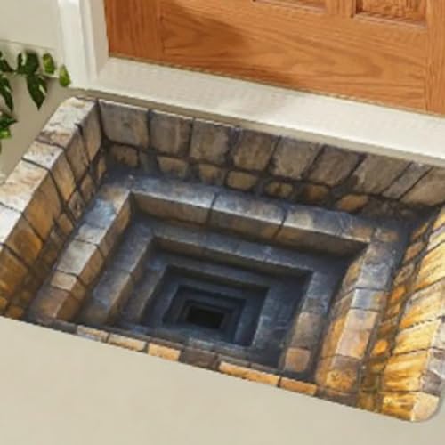 AVSMGP 3D-Teppiche, optische Täuschung, superweicher Teppich, rutschfeste Bodenmatte, für Türeingang, Badezimmer, Treppen, Spielzimmer, Wohnzimmer oder Bereich, waschbar, C, 50 x 80 cm AVSMGP 3D-Teppiche, optische Täuschung, superweicher Teppich, rutschfeste Bodenmatte, für Türeingang, Badezimmer, Treppen, Spielzimmer, Wohnzimmer oder Bereich, waschbar, C, 50 x 80 cm von AVSMGP