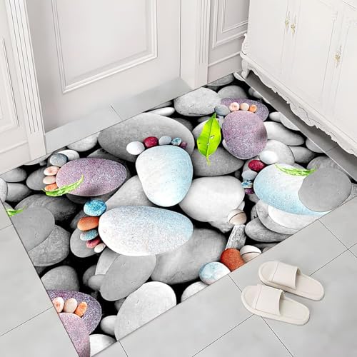 AVSMGP Fußmatte mit optischer Illusion aus Stein, 3D, Diatomeenteppich, dick, rutschfest und waschbar, für Schlafzimmer, Esszimmer, Haus, Büro, Flur und Eingang, T, 50 x 80 cm AVSMGP Fußmatte mit optischer Illusion aus Stein, 3D, Diatomeenteppich, dick, rutschfest und waschbar, für Schlafzimmer, Esszimmer, Haus, Büro, Flur und Eingang, T, 50 x 80 cm von AVSMGP