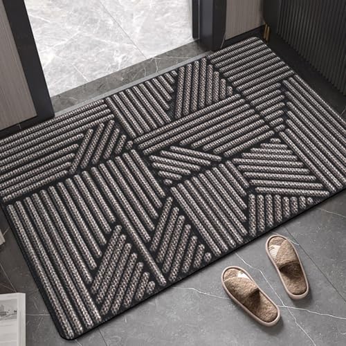 AVSMGP Moderner Teppich mit 3D-Streifen, ultraweich, mit optischem Effekt, schnell trocknend, rutschfest und waschbar, für Wohnzimmer, Schlafzimmer und Eingang, 40 x 60 cm AVSMGP Moderner Teppich mit 3D-Streifen, ultraweich, mit optischem Effekt, schnell trocknend, rutschfest und waschbar, für Wohnzimmer, Schlafzimmer und Eingang, 40 x 60 cm von AVSMGP