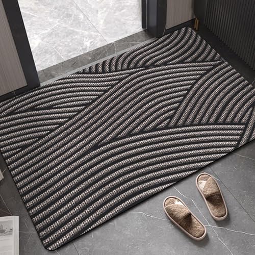 AVSMGP Moderner Teppich mit 3D-Streifen, ultraweich, mit optischem Effekt, schnell trocknend, rutschfest und waschbar, für Wohnzimmer, Schlafzimmer und Eingang, E, 40 x 60 cm AVSMGP Moderner Teppich mit 3D-Streifen, ultraweich, mit optischem Effekt, schnell trocknend, rutschfest und waschbar, für Wohnzimmer, Schlafzimmer und Eingang, E, 40 x 60 cm von AVSMGP