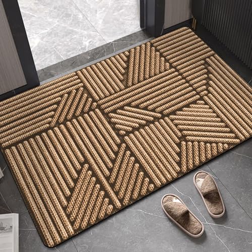AVSMGP Moderner Teppich mit 3D-Streifen, ultraweicher Diatomitteppich mit optischem Effekt, schnelltrocknend, rutschfest, waschbar, für Wohnzimmer, Schlafzimmer, Eingang, 80 x 120 cm AVSMGP Moderner Teppich mit 3D-Streifen, ultraweicher Diatomitteppich mit optischem Effekt, schnelltrocknend, rutschfest, waschbar, für Wohnzimmer, Schlafzimmer, Eingang, 80 x 120 cm von AVSMGP