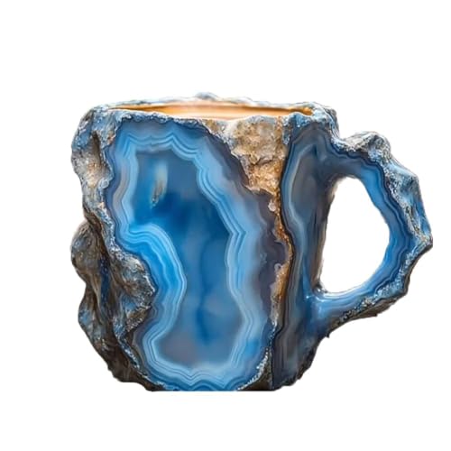 AVZYARDY Mineralkristall-Kaffeetassen, bunte Kristallbecher, exquisite Harz-Teetasse, vielseitig verwendbare Mineralkristall-Becher for Milch, Kaffee, Tee von AVZYARDY