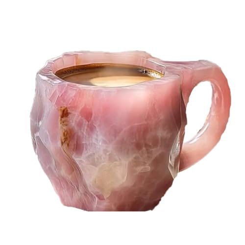 AVZYARDY Mineralkristall-Kaffeetassen, bunter Kristallbecher, exquisiter eleganter Mineralbecher, Mehrzweck-Mineralkristallbecher, Geschenk for Familienfreunde von AVZYARDY