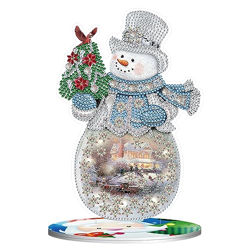 AVZYARDY Weihnachten DIY Diamanten Malerei Ornamente einseitig Weihnachtsthema Diamant Mosaik Ornamente Malen nach Zahlen Kunst Handwerk Rundbohrer Acryl Heimdekoration von AVZYARDY