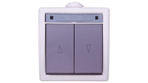 AW-TOOLS AQUANT Aufputz-Doppel-Taster Jalousie IP55 modular erweiterbar von AW-Tools