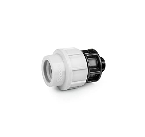 AW-Tools Kupplung mit Aussengewinde für PE-Rohr 25mm x 1 Zoll PP-Fitting Verschraubung von AW-Tools