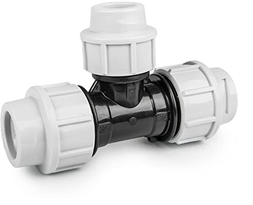 AW-Tools T-Stück für PE-Rohr 32 x 20 x 32mm PP-Fitting Verschraubung von AW-Tools