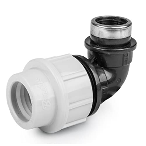 AW-Tools Winkel mit Innengewinde für PE-Rohr 25mm x 3/4 Zoll PP-Fitting Verschraubung von AW-Tools