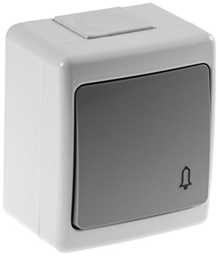 Aufputz Klingeltaster grau IP44 selbstdichtend für den Außenbereich Aufputz Klingeltaster grau IP44 selbstdichtend für den Außenbereich von AW-Tools