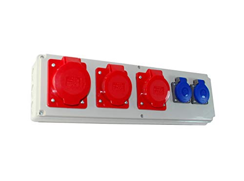 Baustromverteiler/Wandverteiler 2 x 230V/16A & 2 x CEE 16A & 1 x CEE 32A verdrahtet von AW-Tools