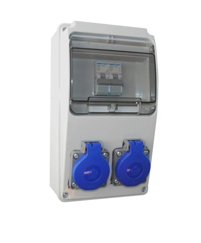 Baustromverteiler/Wandverteiler 2 x Schuko 230V/16A verdrahtet + HAGER LS Baustromverteiler/Wandverteiler 2 x Schuko 230V/16A verdrahtet + HAGER LS von AW-Tools