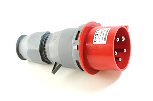 CEE Stecker mit Phasenwender 16A/400V 5-polig 6h IP44 von AW-Tools