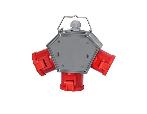 Stromampel Energieampel Baustromverteiler Stromverteiler 3 x CEE 16A/400V Energiewürfel Versorgungseinheit von AW-Tools