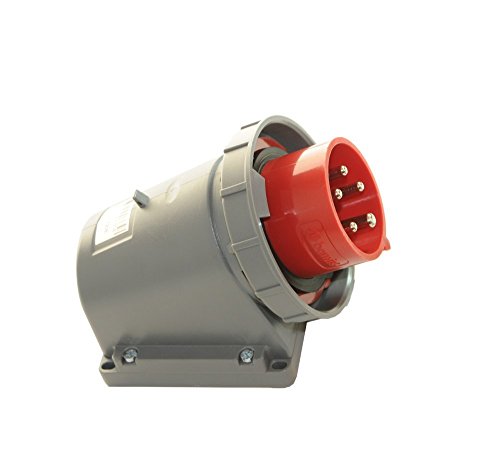 Wandgerätestecker Wandstecker CEE 16A 380/415V 5-polig 6h IP67 von AW-Tools