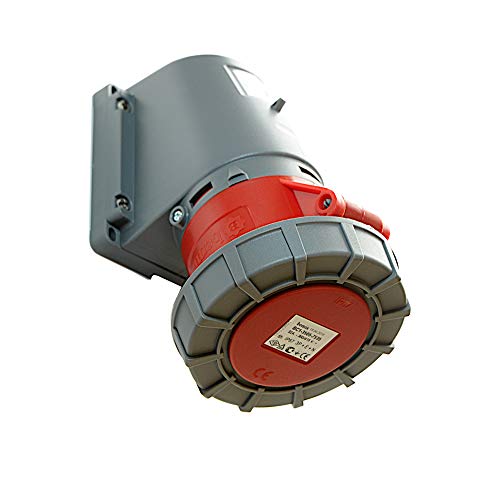 Wandsteckdose Steckdose Wanddose CEE 32A 380/415V 5-polig 6h IP67 von AW-Tools