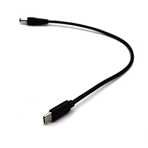 AWADUO 20V 5A USB 3.1 Stecker auf USB C Stecker Kabel, USB 3.1 Typ C USB-C auf DC 5,5 x 2,5 mm Netzteilbuchse Verlängerungskabel (0,25 m) von AWADUO