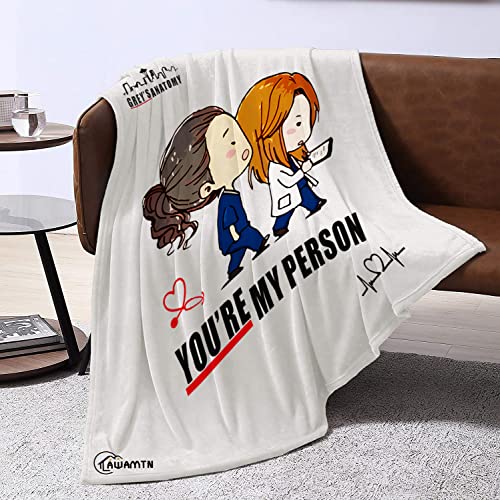 for Grey's Anatomy Fans Geschenke｜Decke｜bettwäsche｜Party deko｜Kälte widerstehen und warm halten｜Super weicher hautfreundlicher von AWAMTN