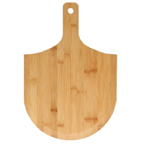 AWAOVV Bambus-Pizzaschieber Backwerkzeug Holz Pizza Schneidebrett mit bequemem Griff Pizza Peeling Schneidebrett von AWAOVV