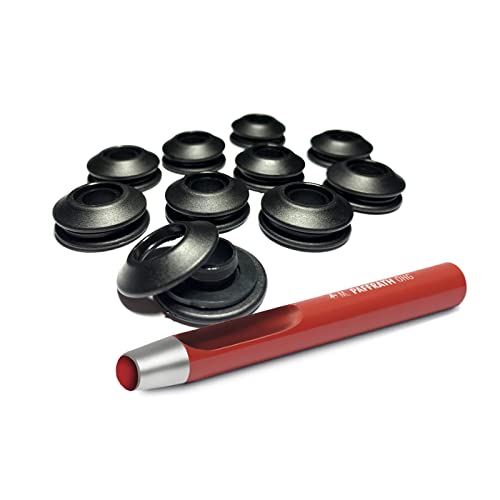 100 Stück AWAPRO Kunststoff Ösen Schwarz + 1 Rundlocheisen 13mm Set - Ideal für Bootsplanen, Poolfolie, LKW Planen etc. 100 Stück AWAPRO Kunststoff Ösen Schwarz + 1 Rundlocheisen 13mm Set - Ideal für Bootsplanen, Poolfolie, LKW Planen etc. von AWAPRO