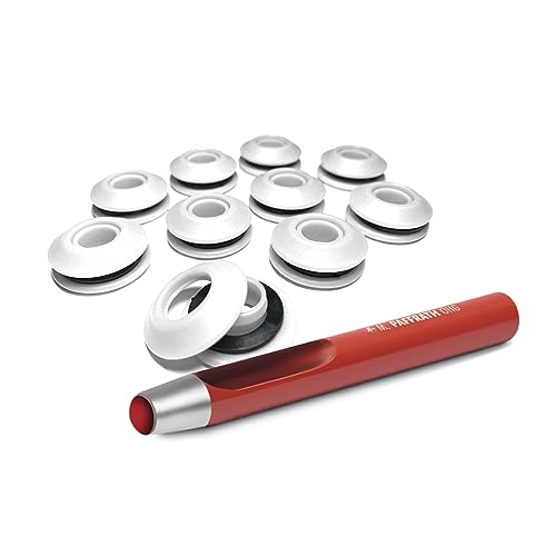 50 Stück AWAPRO Kunststoff Ösen Weiß + 1 Rundlocheisen 13mm Set - Ideal für Bootsplanen, Poolfolie, LKW Planen etc. 50 Stück AWAPRO Kunststoff Ösen Weiß + 1 Rundlocheisen 13mm Set - Ideal für Bootsplanen, Poolfolie, LKW Planen etc. von AWAPRO
