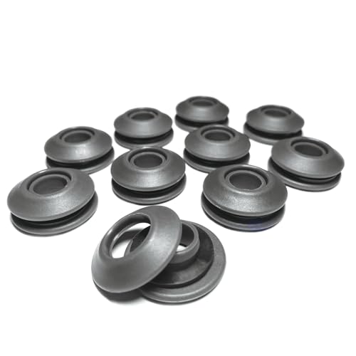 AWAPRO Ösen Set - 10 Stück grau für Planen rostfrei 28x28x12 mm Kunststoffösen für Abdeckplane Poolplane von AWAPRO