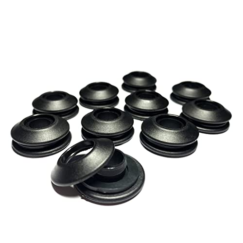 AWAPRO Ösen Set - 10 Stück schwarz für Planen rostfrei 28x28x12 mm Kunststoffösen für Abdeckplane Poolplane von AWAPRO