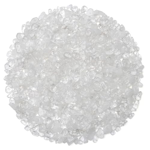 AWARDSEN 400pcs Bergkristall Edelstein Perlen für Armbänder 6mm, Edelsteine Perlen Set Natürlichen Unregelmäßige Perlenarmband Selber Machen DIY Armbänder Ohrringe Schmuck Geschenke für Frauen 5-8mm AWARDSEN 400pcs Bergkristall Edelstein Perlen für Armbänder 6mm, Edelsteine Perlen Set Natürlichen Unregelmäßige Perlenarmband Selber Machen DIY Armbänder Ohrringe Schmuck Geschenke für Frauen 5-8mm von AWARDSEN