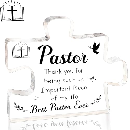 AWARDSEN Pastor Gifts Puzzle-Acrylschild, Büro, Schreibtisch, dekoratives Schild, Tischdekoration, Heimdekoration, Wertschätzungsgeschenk, Pastor von Frau, Pastor, Block, Acrylschild AWARDSEN Pastor Gifts Puzzle-Acrylschild, Büro, Schreibtisch, dekoratives Schild, Tischdekoration, Heimdekoration, Wertschätzungsgeschenk, Pastor von Frau, Pastor, Block, Acrylschild von AWARDSEN