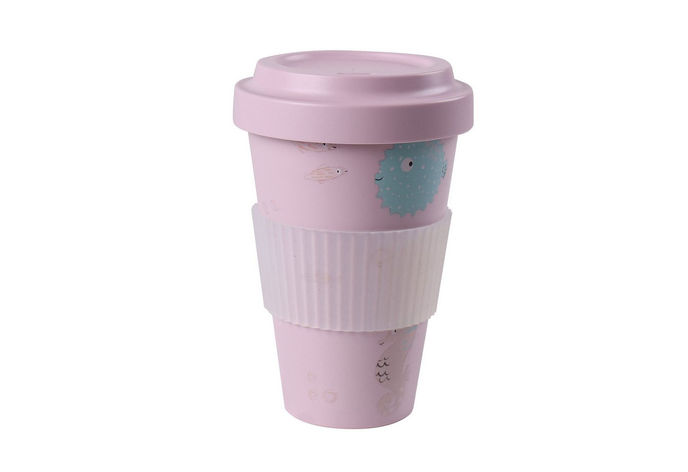 AWAVE® Coffee-to-go-Becher AWAVE® Kaffeebecher to-go aus rPET, 400 ml, rosé, rPET von AWAVE®
