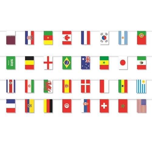 AWAVM Weltflagge, olympische Flagge Dekoration 14 * 21cm, Bar mit Weltflagge, große Eröffnung, internationale Ereignisfeier Dekoration von AWAVM