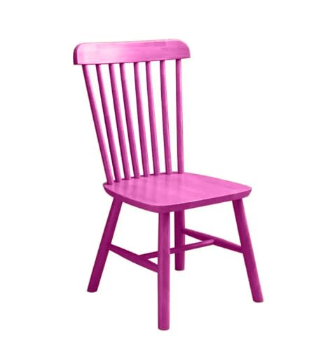 AWC Windsor Stuhl, Küchenstuhl, Holzstuhl, Esszimmerstuhl, Strossenstuhl, skandinavisch, Vintage, Sitzmöbel, Esszimmerstühle, Stühle, Küchenstühle, Chairs, Wishbone Chair, Bistrostühle (Pink) (Rosa) von AWC