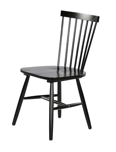 AWC Windsor Stuhl, Küchenstuhl, Holzstuhl, Esszimmerstuhl, Strossenstuhl, skandinavisch, Vintage, Sitzmöbel, Esszimmerstühle, Stühle, Küchenstühle, Chairs, Wishbone Chair, Bistrostühle (Schwarz) von AWC