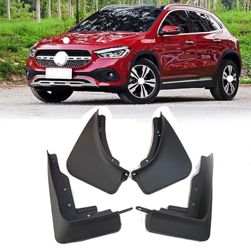 AWCYRHI 4 Stück Schmutzfänger, für Mercedes Benz GLA H247 2020 2021 2022 2023 Vorne und Hinten Spritzschutz Kotflügel Mud Flaps Guard,Auto Rad Schutz Dekoration von AWCYRHI