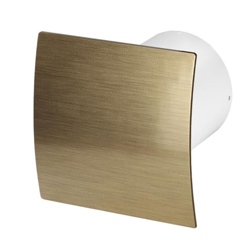Badlüfter Wand-Ventilator Ø 100 Kugellager Silent Standard Escudo - Line System+ (gold gebürstet) von Awenta