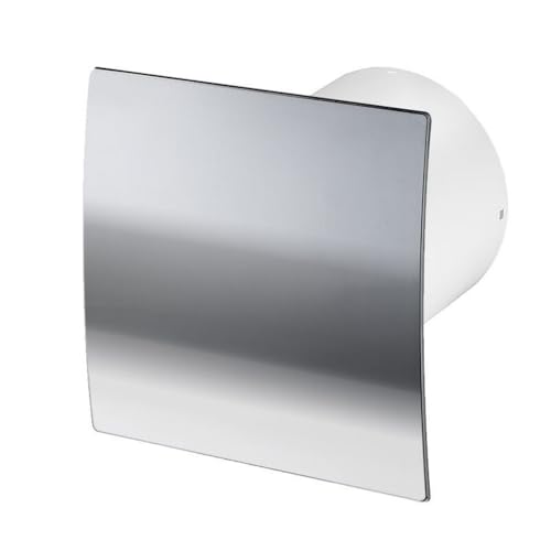 Badlüfter Wand-Ventilator Ø 100 mit Nachlauf , Kugellager Silent Escudo - Line System+ (chrom) von Awenta