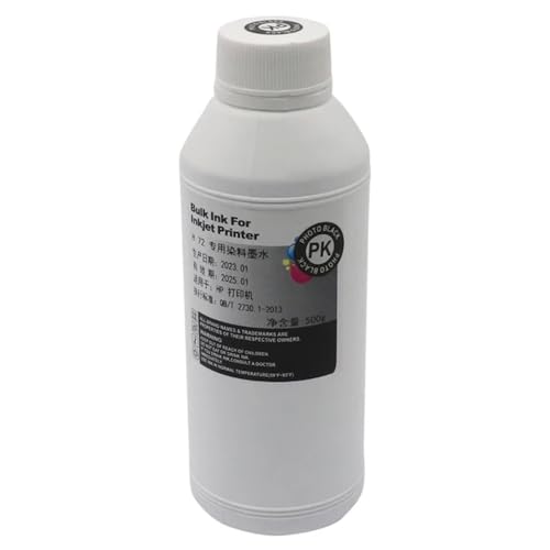 AWGSRZIU 1000 ml Farbstofftinte, kompatibel mit verschiedenen Druckern, einschließlich T610 T620 T770 T790 T795 T1100 T1120 T1200 T1300 T2300 T1100PS T1120 T1120PS(1000ml-Photo Black) von AWGSRZIU