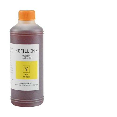 AWGSRZIU 1000 ml universelle Farbstofftinte, kompatibel mit verschiedenen Tintenstrahldruckern, einschließlich Modell 7740 8210 7720 7730 8710 8720, in Schwarz, Cyan, Magenta, Gelb(Yellow) von AWGSRZIU