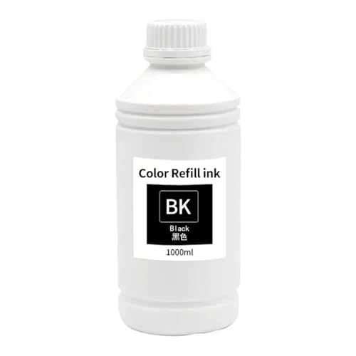 AWGSRZIU Fuji DX100 kompatible Tinte Kompatibel mit D700 T7811 T7812 T7816 Farbstofftinte T7821 T7826, 6 Farben erhältlich(1000ML-BK) von AWGSRZIU