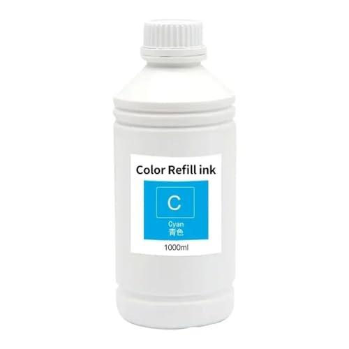 AWGSRZIU Fuji DX100 kompatible Tinte Kompatibel mit D700 T7811 T7812 T7816 Farbstofftinte T7821 T7826, 6 Farben erhältlich(1000ML-C) von AWGSRZIU