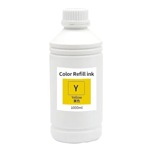 AWGSRZIU Fuji DX100 kompatible Tinte Kompatibel mit D700 T7811 T7812 T7816 Farbstofftinte T7821 T7826, 6 Farben erhältlich(1000ML-Y) von AWGSRZIU